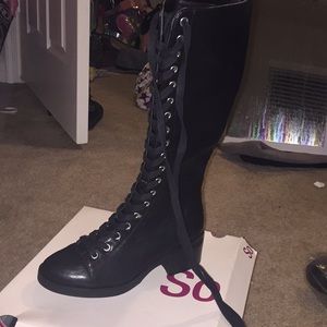 High knee boots